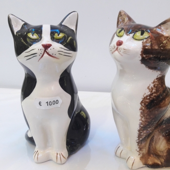 statuette de chat ceramique