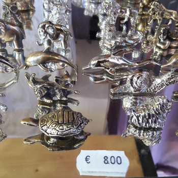 figurine dauphin tortue chat ch en bronze