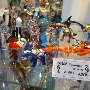 figurines en verre