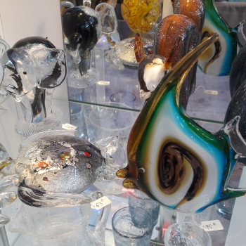 poisson en verre dauphin