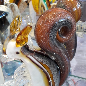 écureuil en verre