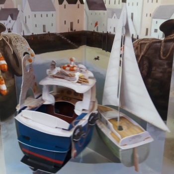 carte papier bateaux