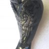 Hirondelle noire ailes fermées en céramique à accrocher – Image 3