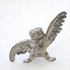 Hibou de collection en métal ailes déployées – Image 2