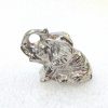 Éléphant assis de collection en métal fabrication française – Image 2