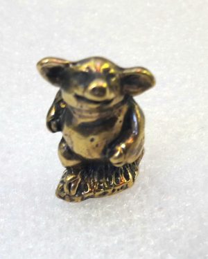 Figurine cochon en bronze