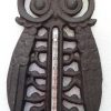 Thermomètre hibou/chouette en fonte
