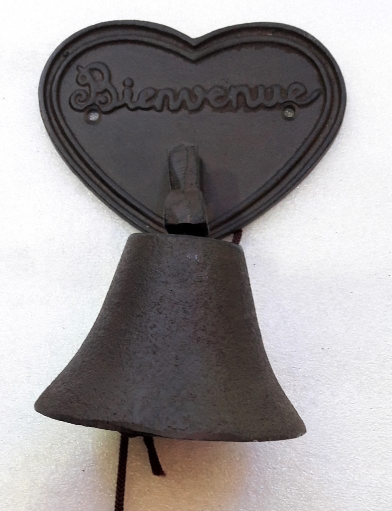 Cloche en Fonte, Clochette de Porte en Fonte, Sonnette Murale décorative en métal de Bienvenue