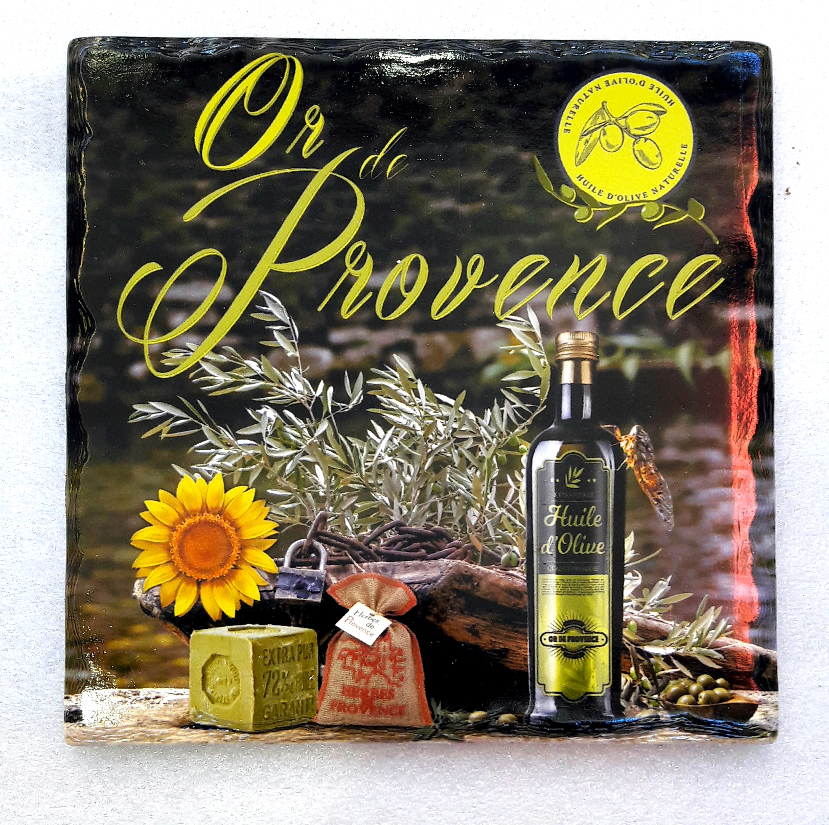 minline-shop Dessous de Plat Provence 21 cm Vieilli en Fonte
