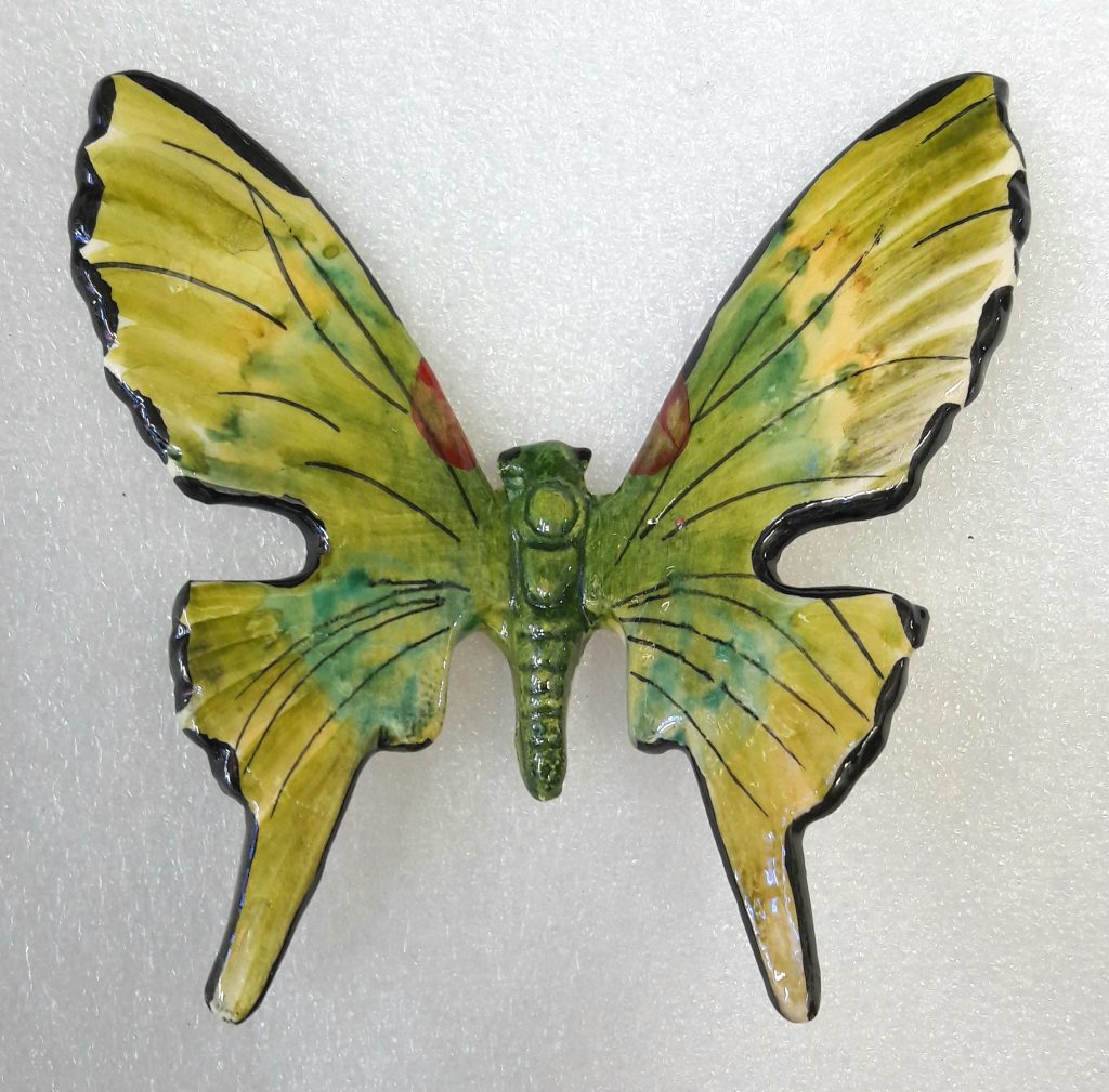 Papillon En Fer Forgé Peint à La Main - Décoration Murale - Couleurs Variées