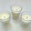 Coffret de trois bougies végétales