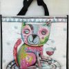 Sac cabas chat, chouette/hibou collection Michele Allen – Image 2