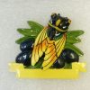Magnet en résine cigale olive personnalisable ou chats
