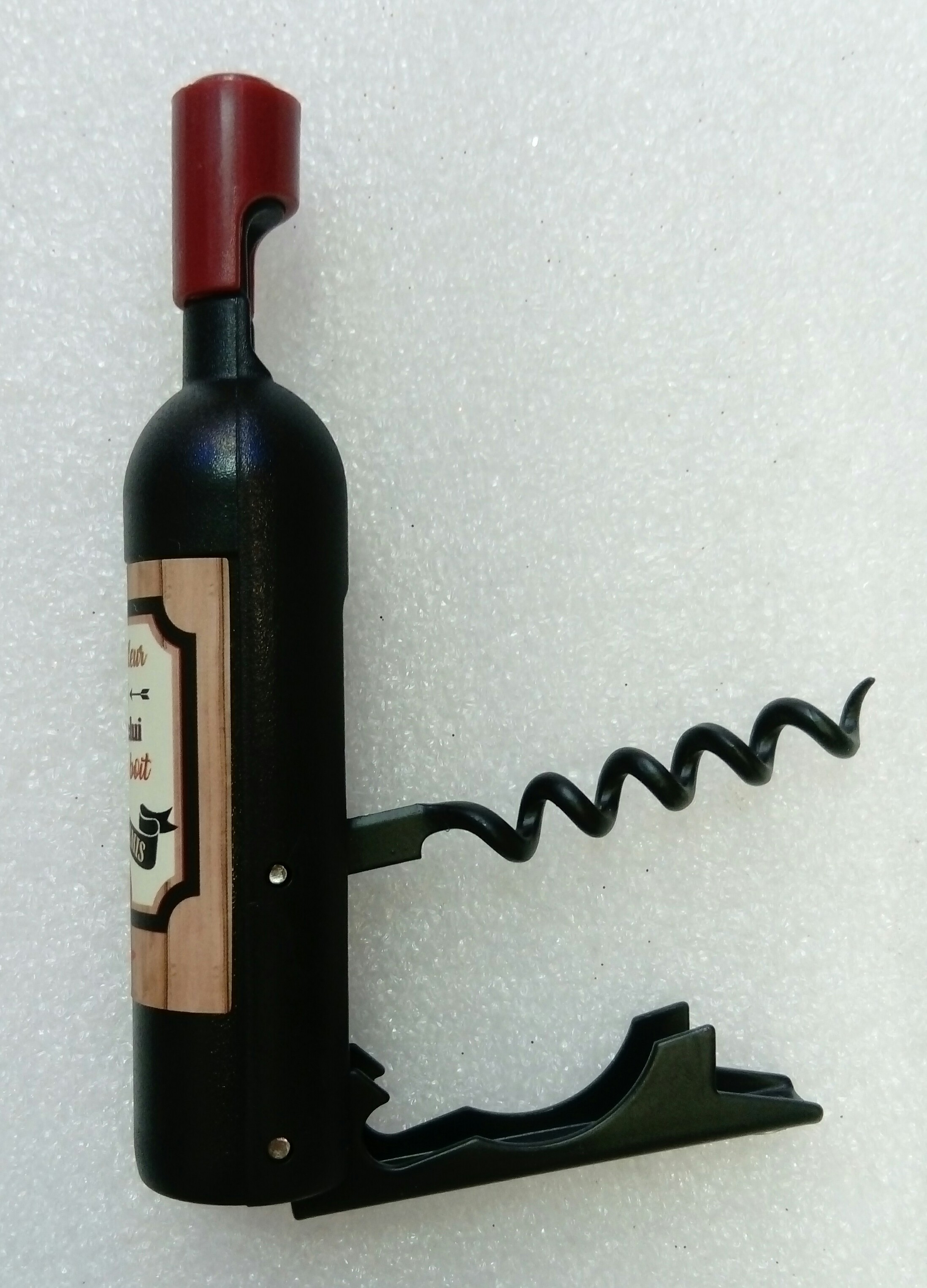 Tire-bouchon magnet bouteille de vin personnalisé