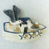Magnet voilier blanc/ bleu personnalisable ou mouette en résine – Image 5