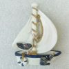 Magnet voilier blanc/ bleu personnalisable ou mouette en résine – Image 2