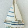 Magnet voilier blanc/ bleu personnalisable ou mouette en résine – Image 3