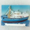 Magnet voilier blanc/ bleu personnalisable ou mouette en résine – Image 7