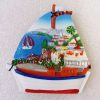 Magnet voilier personnalisable ou phare coloré en relief en résine