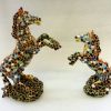 Cheval en mosaïque petit modèle – Image 2