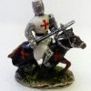 Figurine chevalier templier en résine