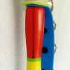 Hochet à Grelots en bois peint pour enfants en bas âge