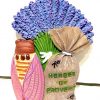 Magnet herbes de Provence,French riviera, Cote d'azur, Fréjus en relief en résine