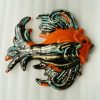 Poisson stylisé en céramique modèle unique peint à la main à accrocher – Image 9