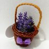 Magnet sachet toile de jute, bouteille d'huile d'olive de Provence en résine
