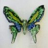 Papillon en céramique modèle unique peint a la main à accrocher