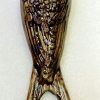 Hirondelle noire ailes fermées en céramique à accrocher – Image 4