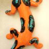 Salamandre/lézard modèle unique artisanal en céramique peint main – Image 5