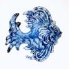 Poisson stylisé en céramique modèle unique peint à la main à accrocher – Image 14