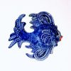 Poisson stylisé en céramique modèle unique peint à la main à accrocher – Image 15