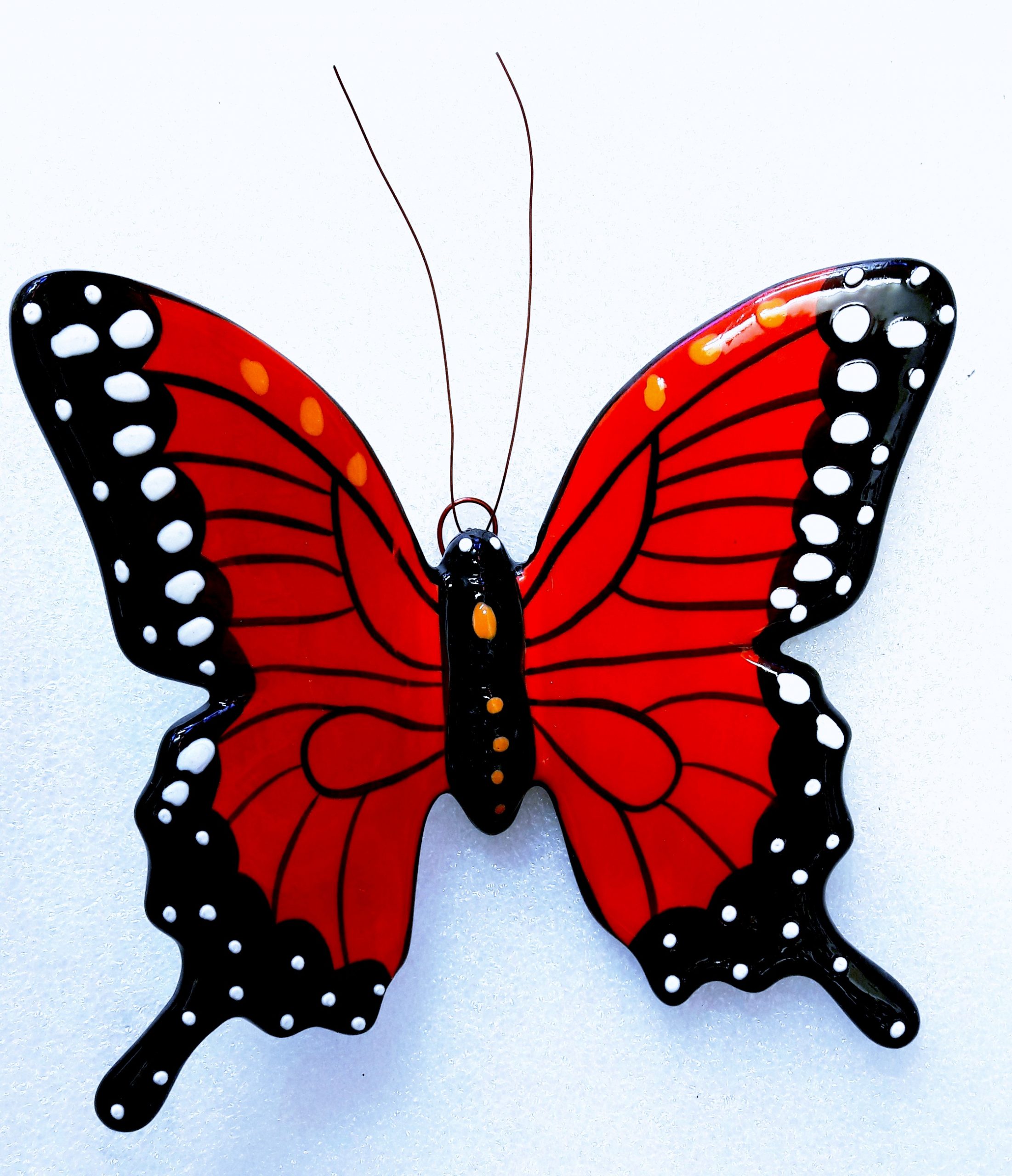 Décoration murale papillon coloré - Porcelaine des Pins