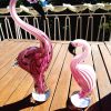 Flamant rose en verre soufflé grand modèle – Image 3