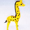 Petite figurine girafe en verre soufflé modèle unique