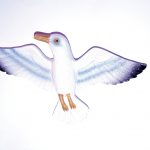 Magnet mouette en résine - Blanc