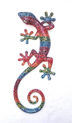 salamandre motifs mosaïque très grand modèle 41 cm