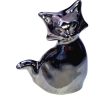 Chat assis en céramique modèle unique multicolore à poser 15 cm – Image 5