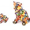 Chats figurines en mosaïque style Gaudi à poser