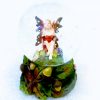 Petite boule à eau et paillettes colorée Fée des bois petit modèle en résine et verre – Image 5