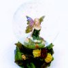 Petite boule à eau et paillettes colorée Fée des bois petit modèle en résine et verre – Image 3