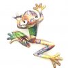 Grenouille décoration murale ou à poser en résine grand modèle – Image 2