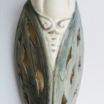 lanterne applique cigale grise en céramique