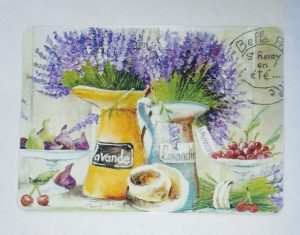 lavande belle Provence Saint Rémy en été set de table éditions du marronnier