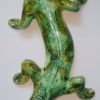 lézard vert noir foncé gris jaune fabrication française