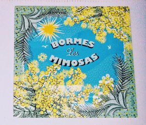 Bormes Les Mimosas plaque métal