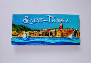 magnet saint Tropez en relief en résine