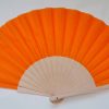 éventail orange couleur unie